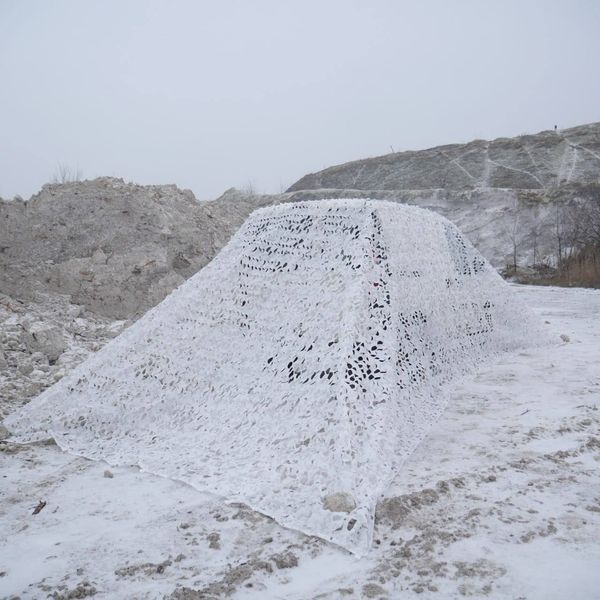 Маскувальна сітка  Білий мультикам. Маскування зима. Індивідуального розміру (ціна за 1 кв.м.) 0000BM фото