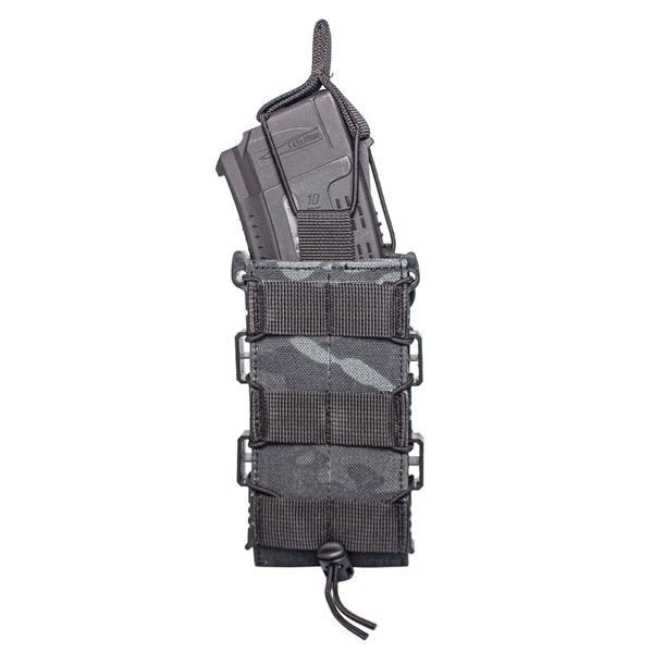 Підсумок одинарний під магазин АК з жорсткими бортами M-WIN black multicam 4003 фото