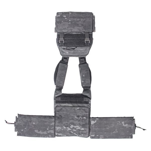 Бронежилет тактичний. Плитоноска M-WIN GEN.2 Black Multicam M-L 1003 фото